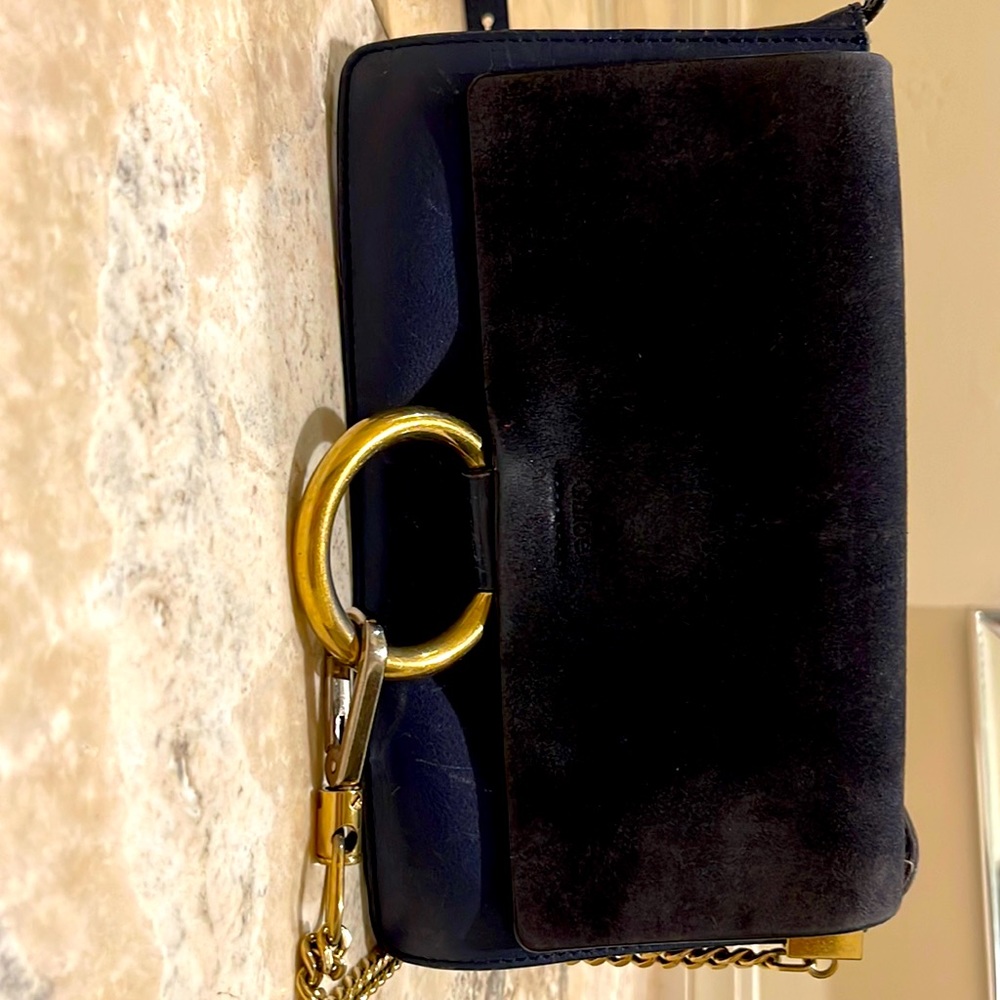 Navy Chloé Faye Small. Still has lots of life left!